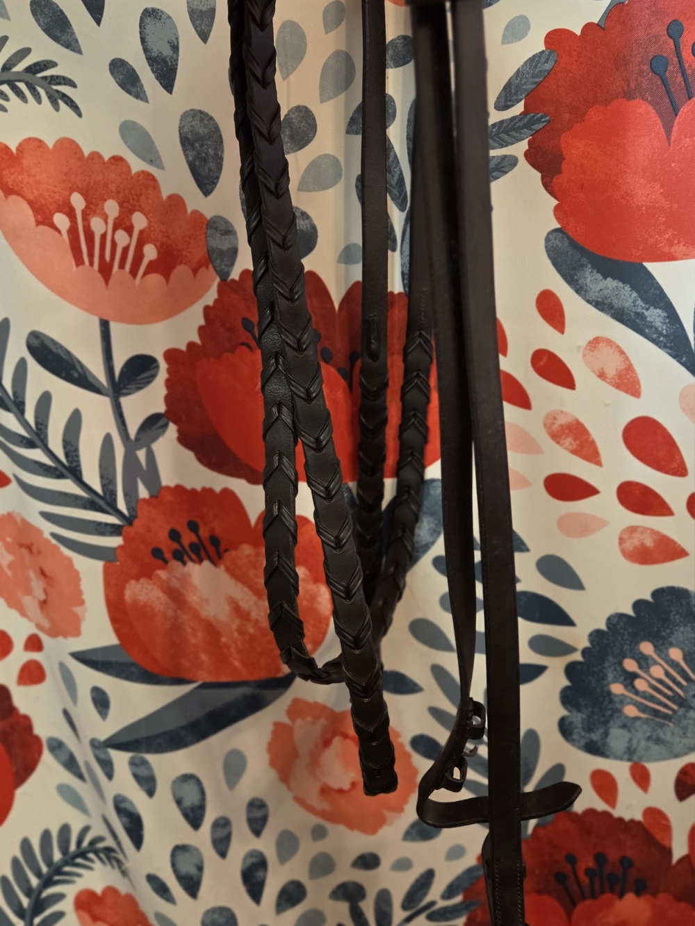 Crosby Braided Leather 72" Reins With Stops